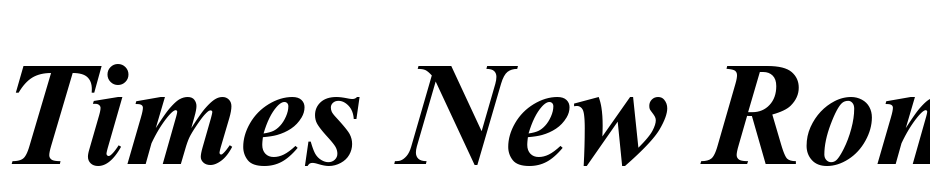 Times New Roman Bold Italic Font Download Free